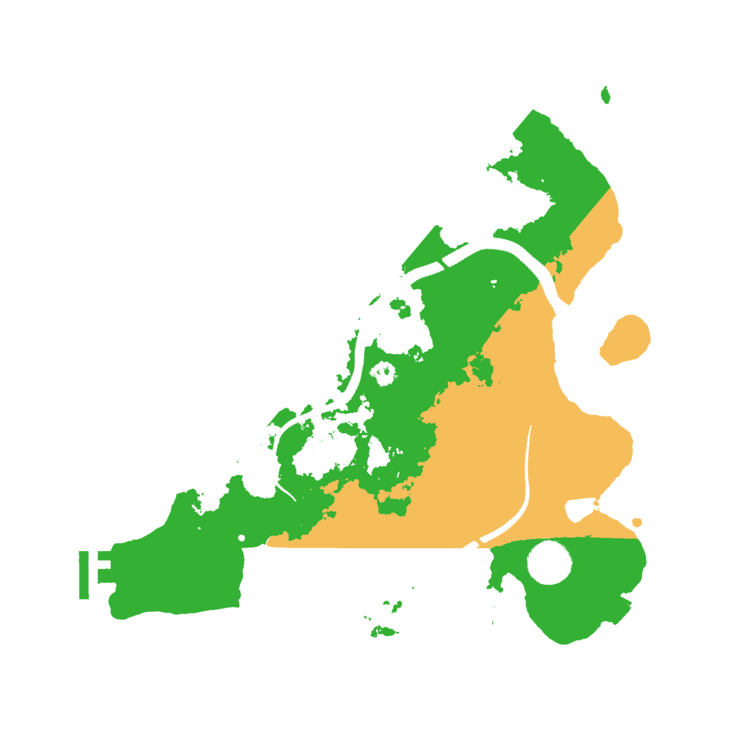 Biome Rust Map: Procedural Map, Size: 3050, Seed: 831153