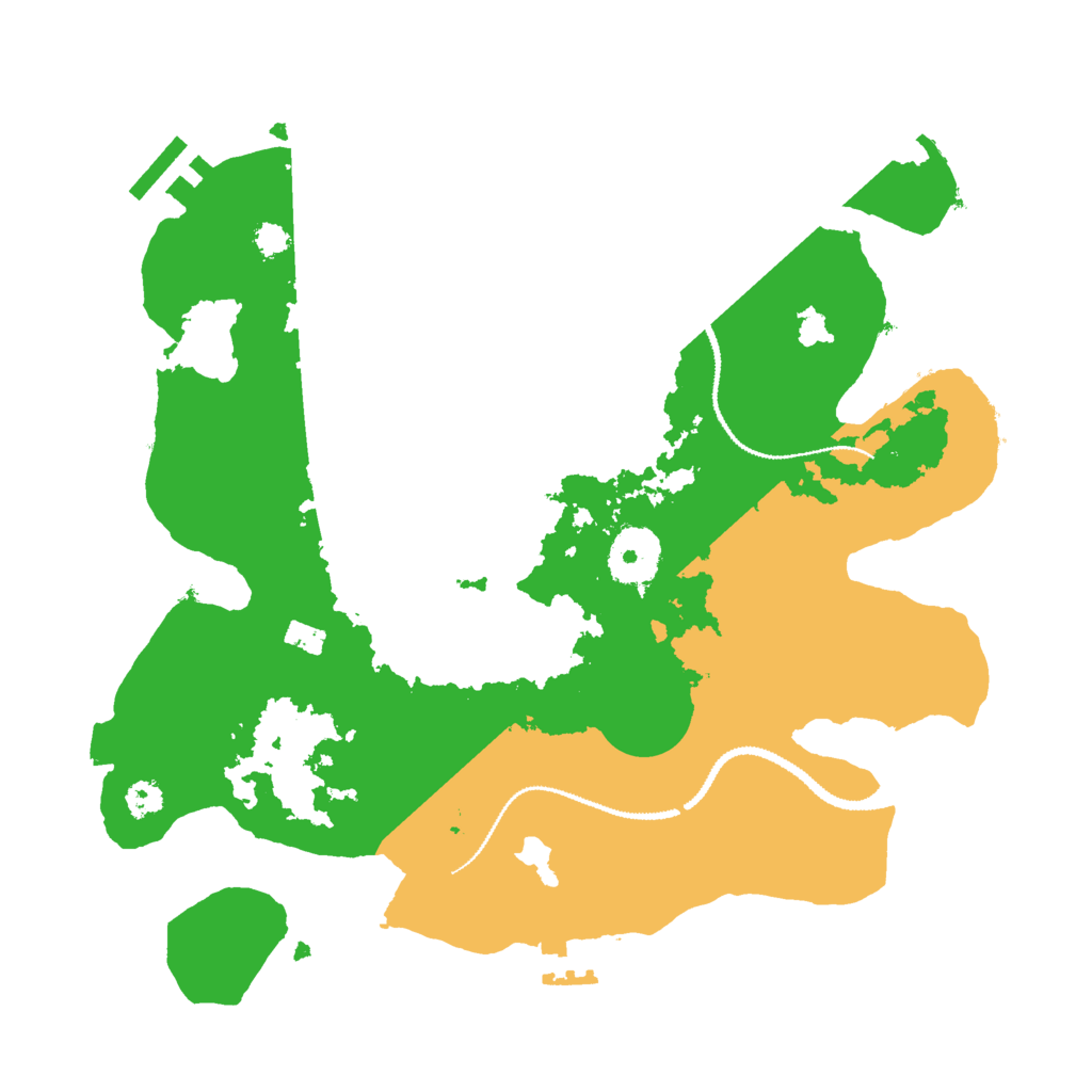Biome Rust Map: Procedural Map, Size: 3000, Seed: 150276