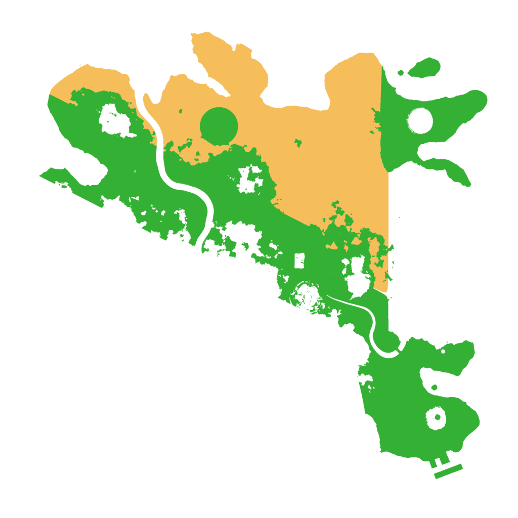 Biome Rust Map: Procedural Map, Size: 3600, Seed: 1917529538