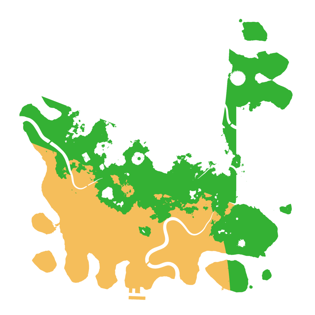 Biome Rust Map: Procedural Map, Size: 3800, Seed: 13842