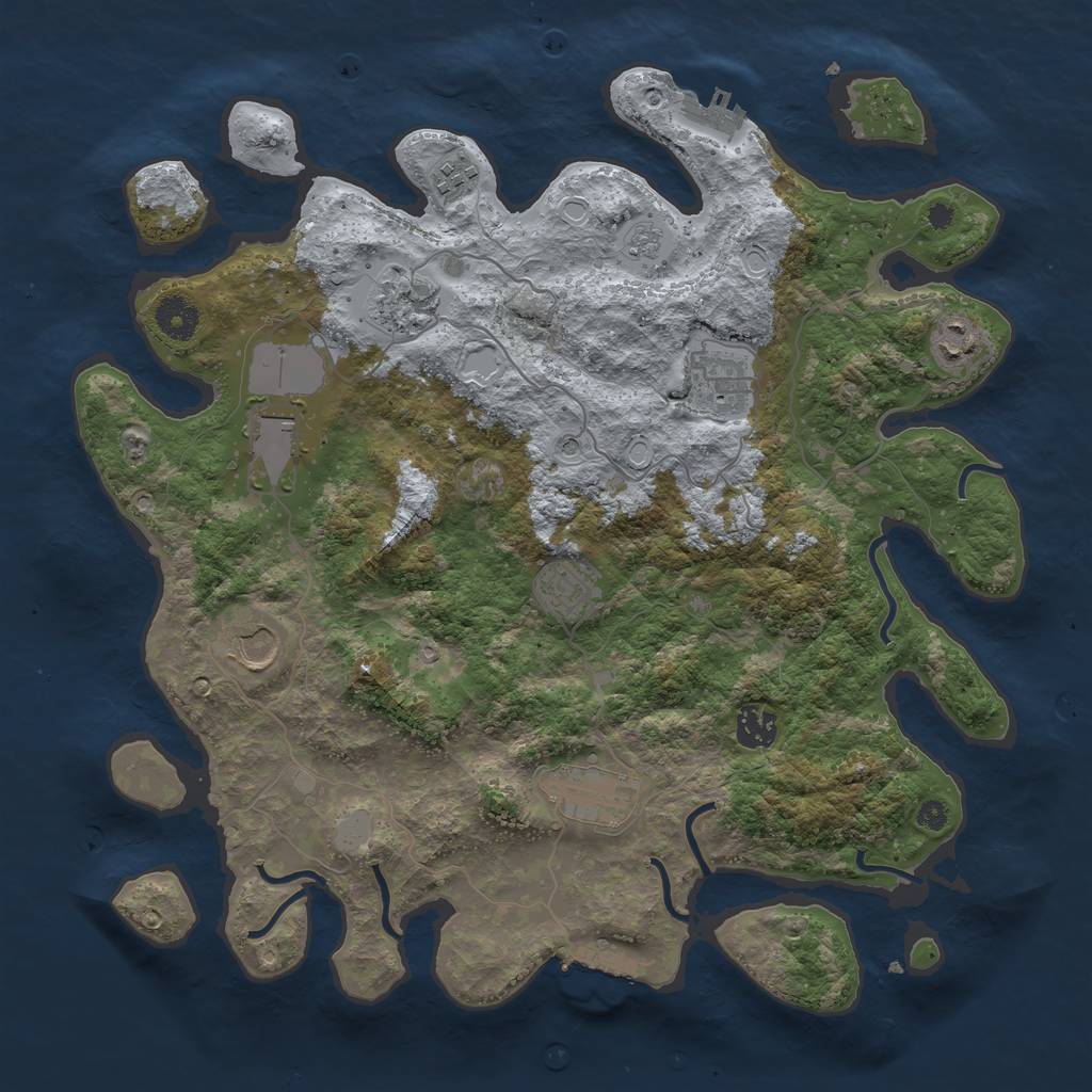 Procedural Map :: Rust Map :: Just-Wiped