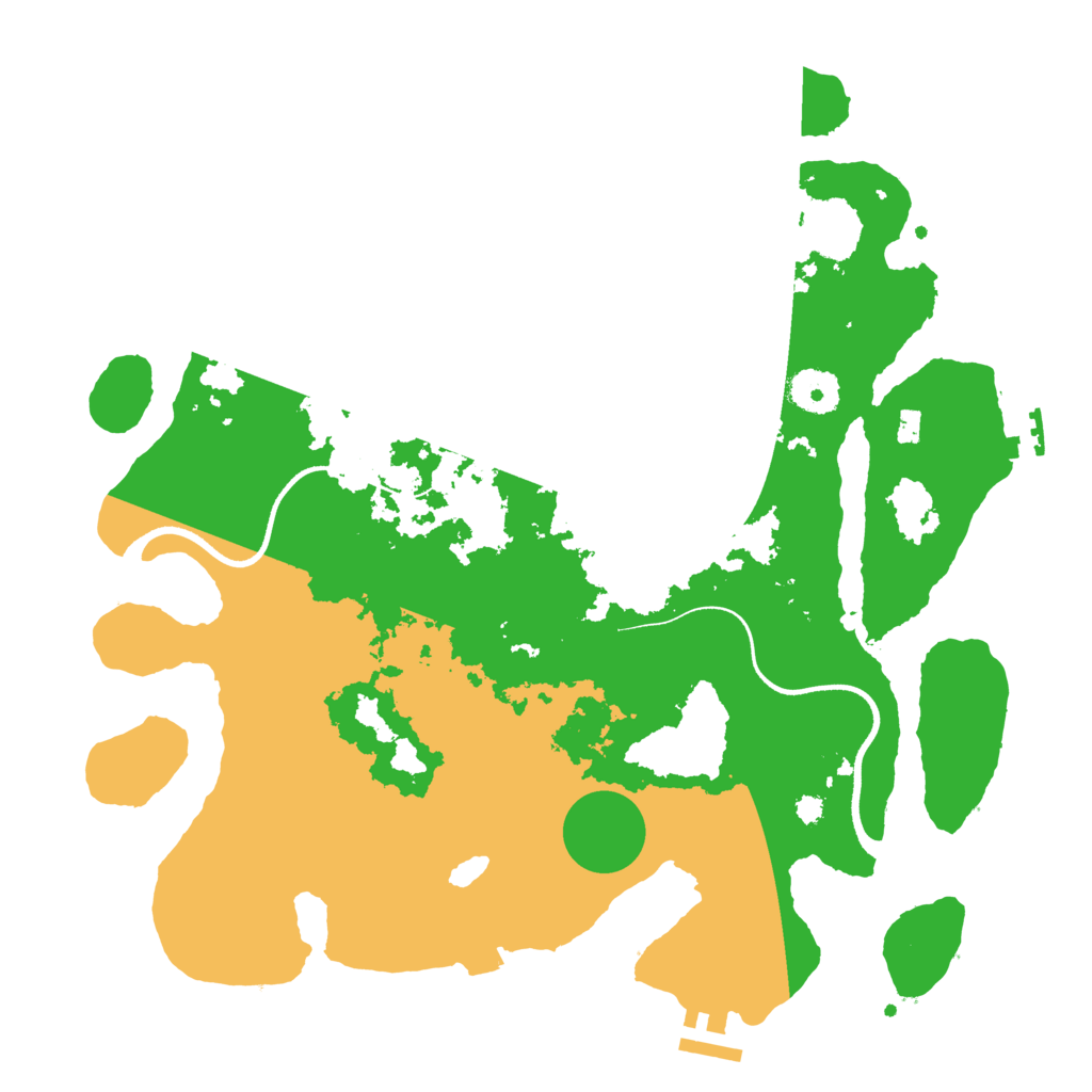 Biome Rust Map: Procedural Map, Size: 3500, Seed: 449626204