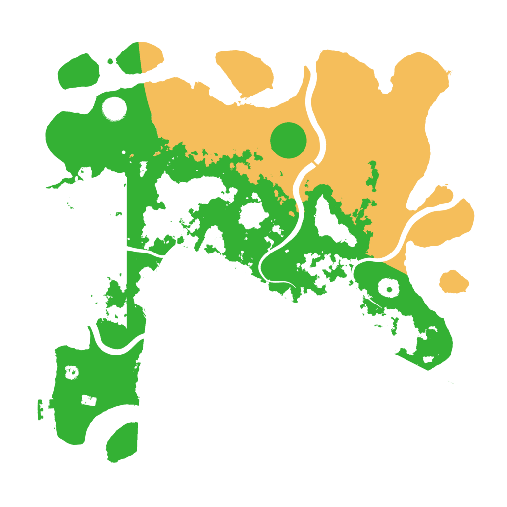 Biome Rust Map: Procedural Map, Size: 3700, Seed: 937712771