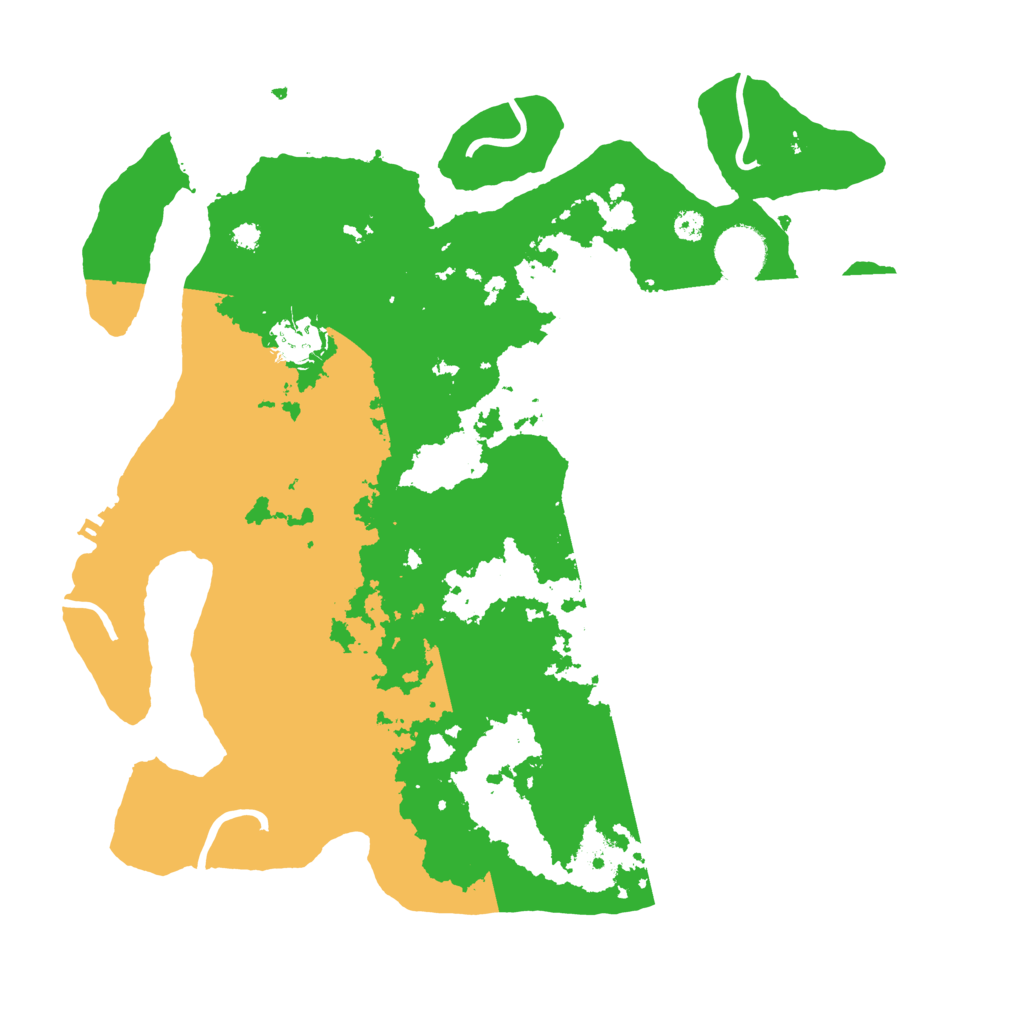 Biome Rust Map: Procedural Map, Size: 3500, Seed: 291258653