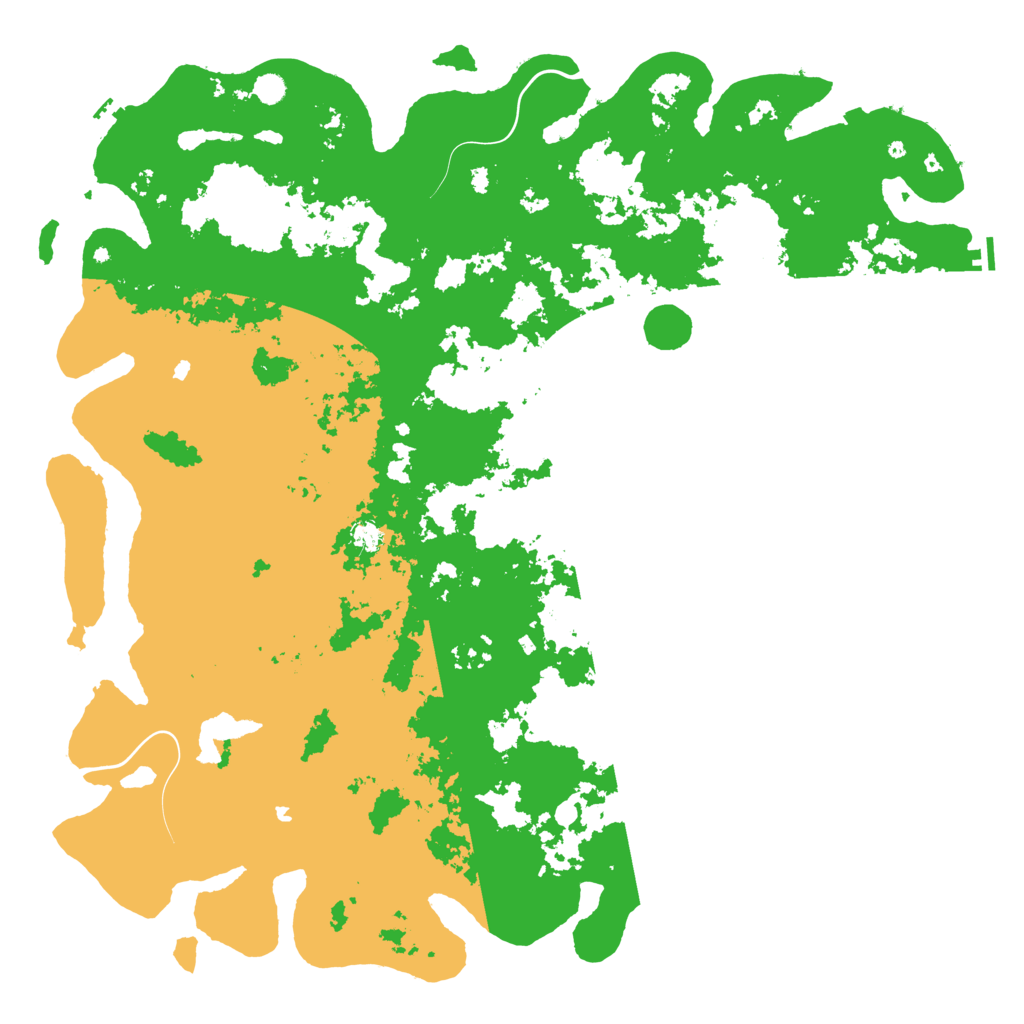 Biome Rust Map: Procedural Map, Size: 6000, Seed: 1887