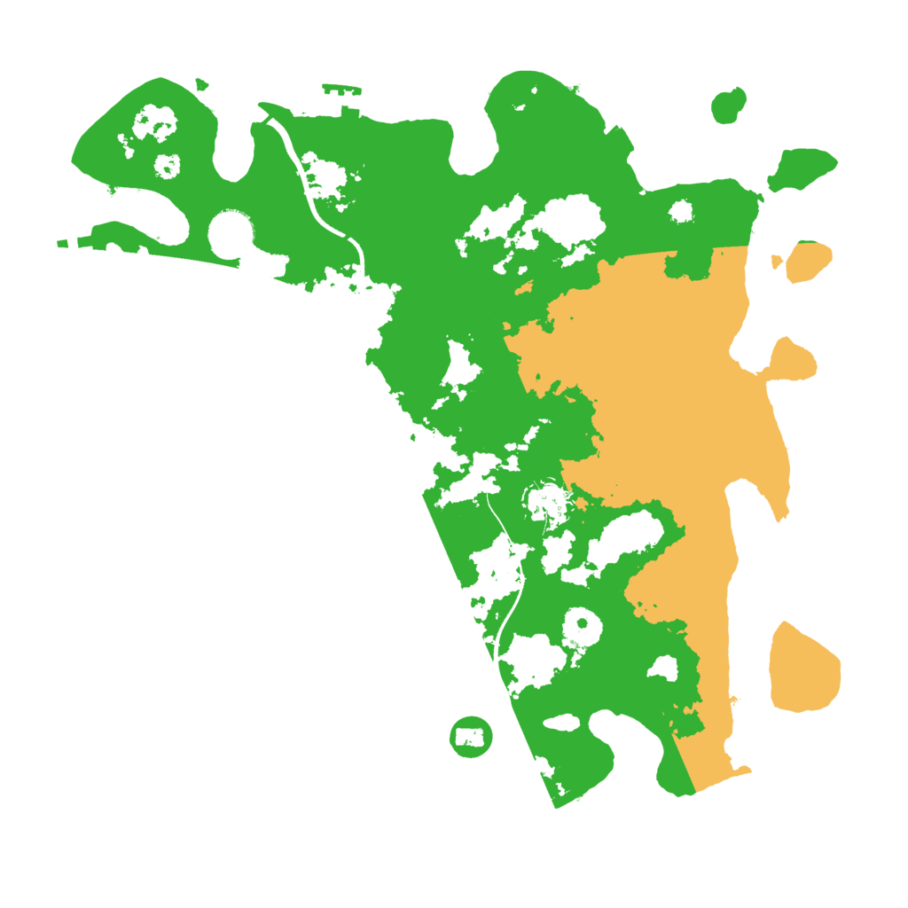 Biome Rust Map: Procedural Map, Size: 3500, Seed: 57378989