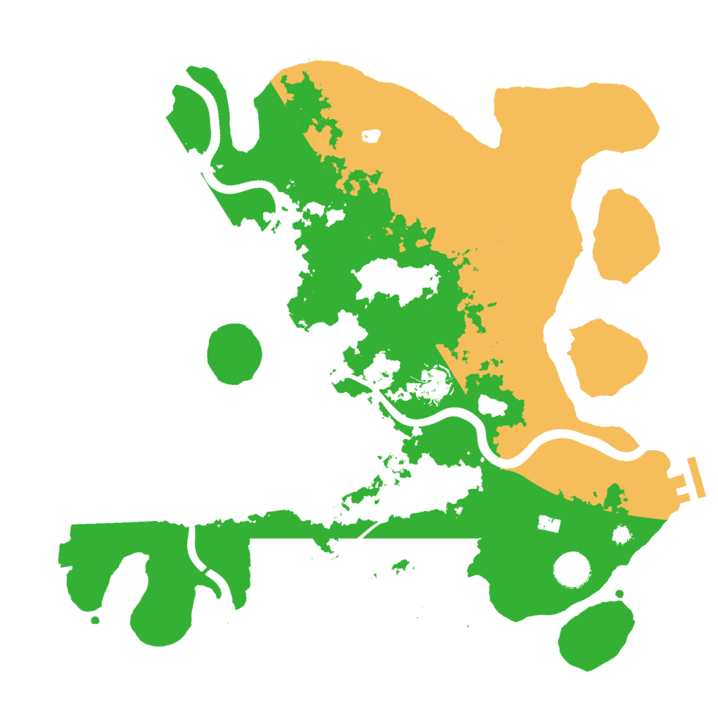 Biome Rust Map: Procedural Map, Size: 3500, Seed: 129419380