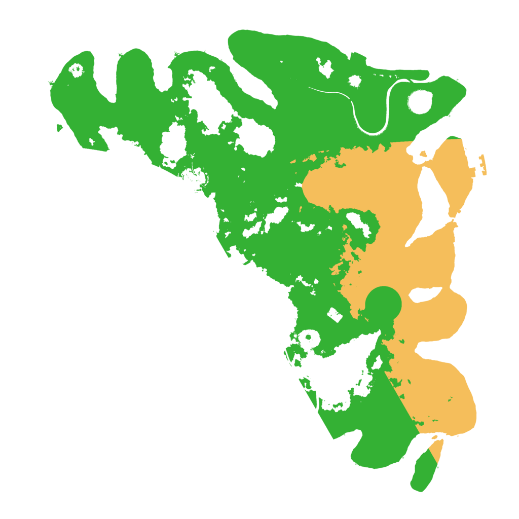 Biome Rust Map: Procedural Map, Size: 3800, Seed: 39434540