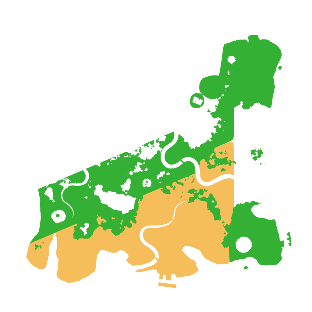 Biome Rust Map: Procedural Map, Size: 3500, Seed: 441448123
