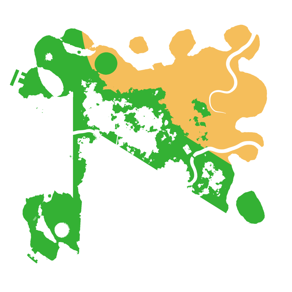 Biome Rust Map: Procedural Map, Size: 3500, Seed: 597988431