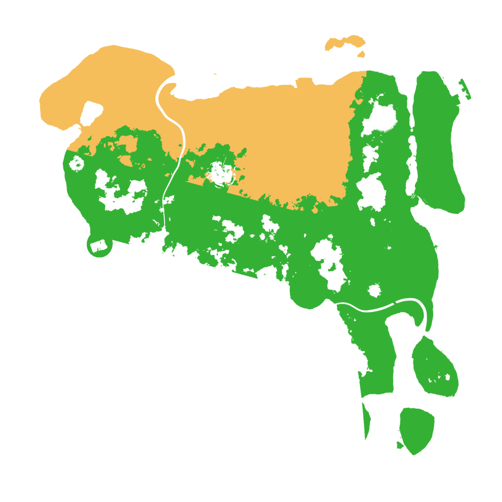 Biome Rust Map: Procedural Map, Size: 3500, Seed: 855839972