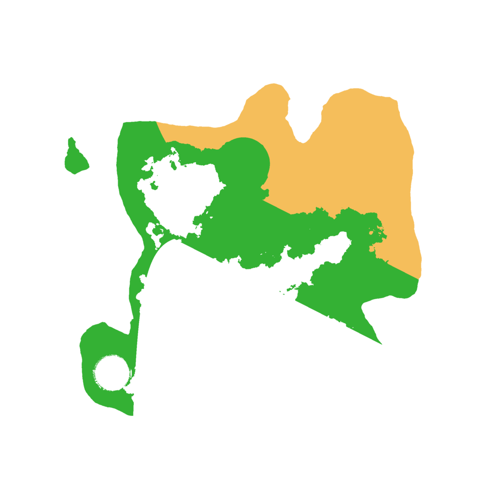 Biome Rust Map: Barren, Size: 2500, Seed: 4233