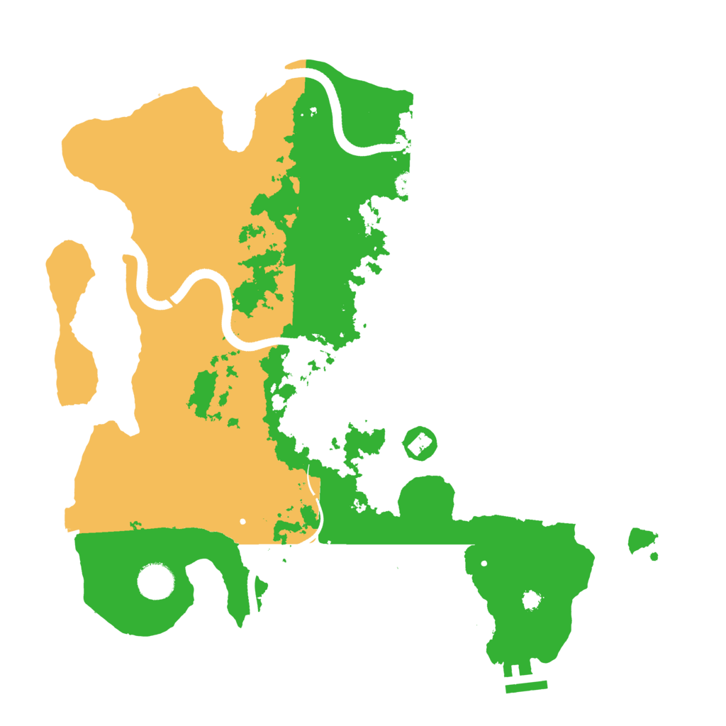 Biome Rust Map: Procedural Map, Size: 3500, Seed: 21222