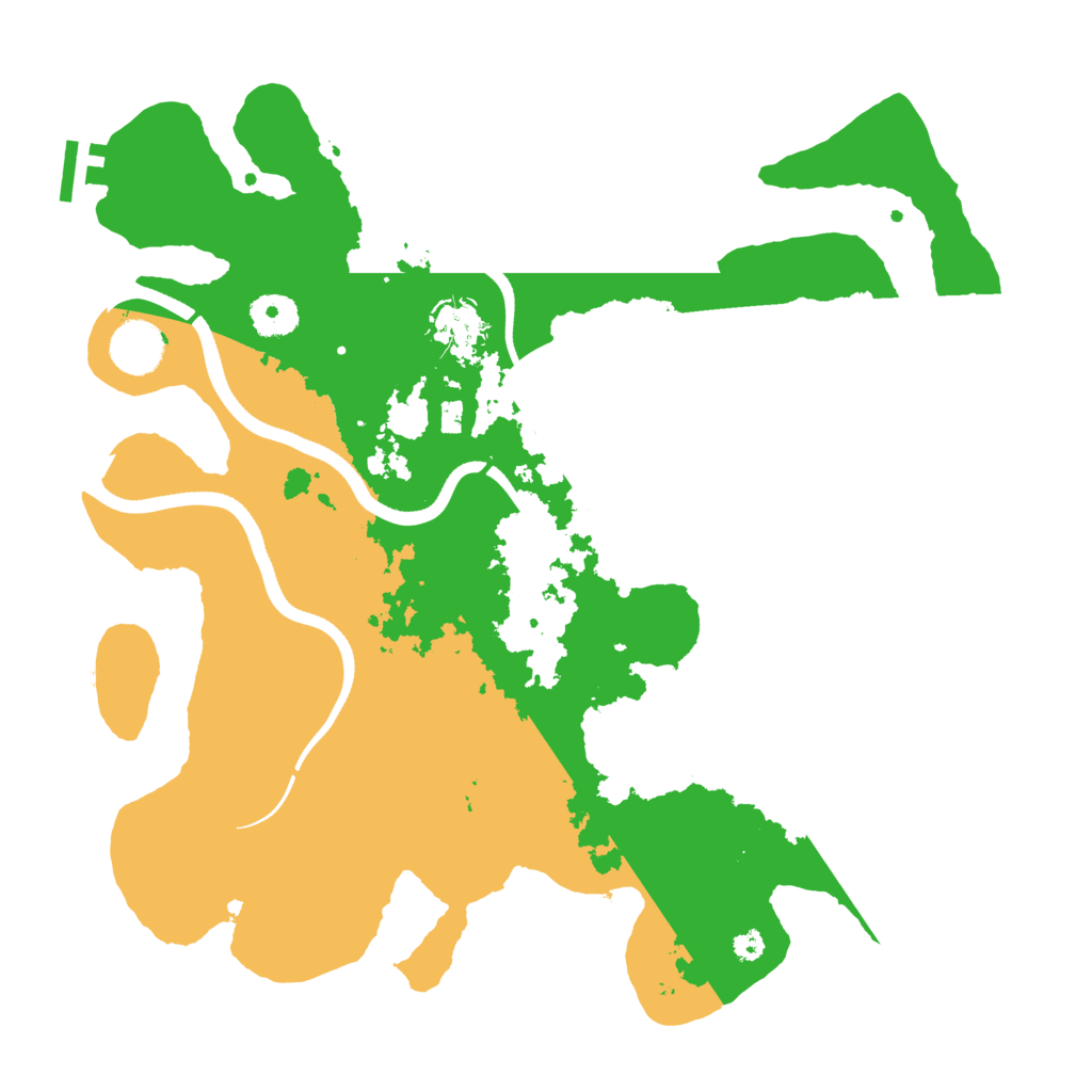 Biome Rust Map: Procedural Map, Size: 3600, Seed: 720540167