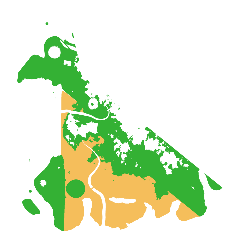 Biome Rust Map: Procedural Map, Size: 3500, Seed: 41651293