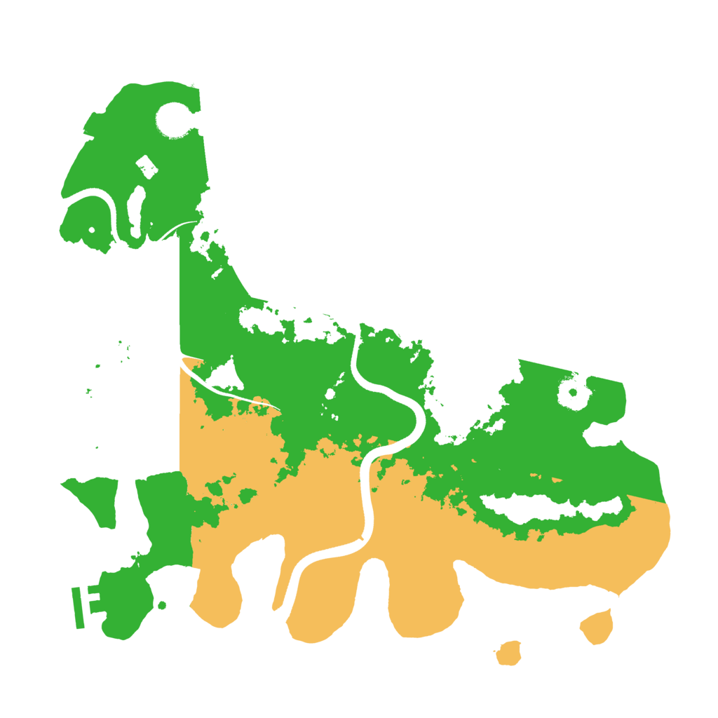 Biome Rust Map: Procedural Map, Size: 3500, Seed: 812303