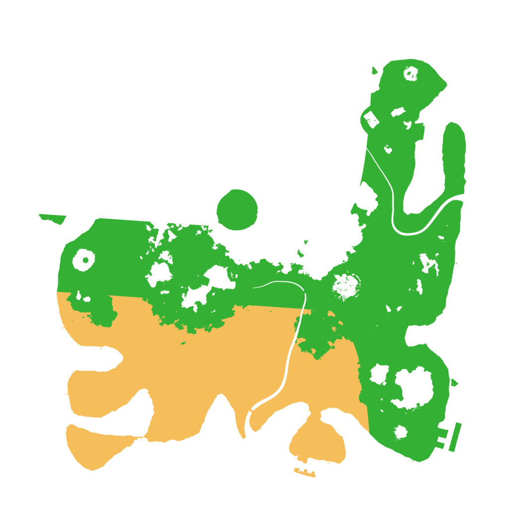 Biome Rust Map: Procedural Map, Size: 3500, Seed: 274036986