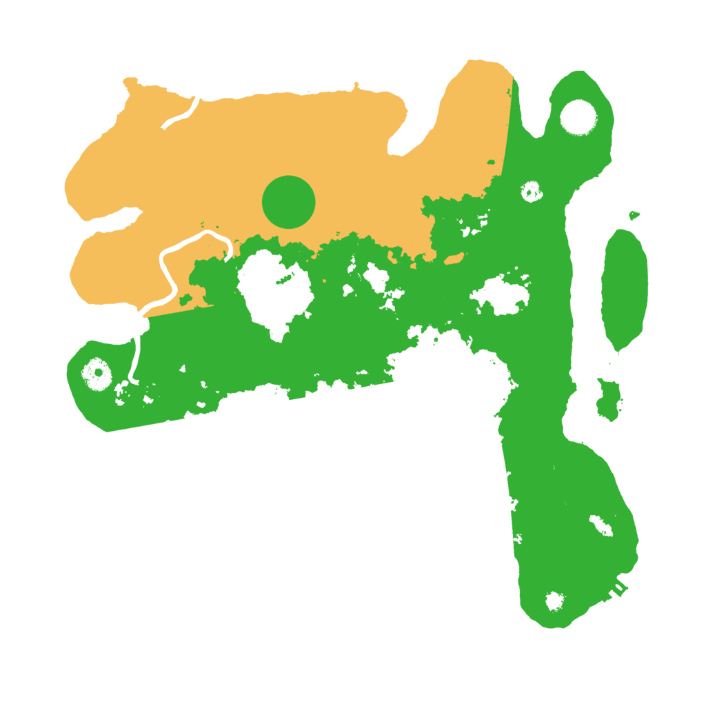 Biome Rust Map: Procedural Map, Size: 3500, Seed: 22637729