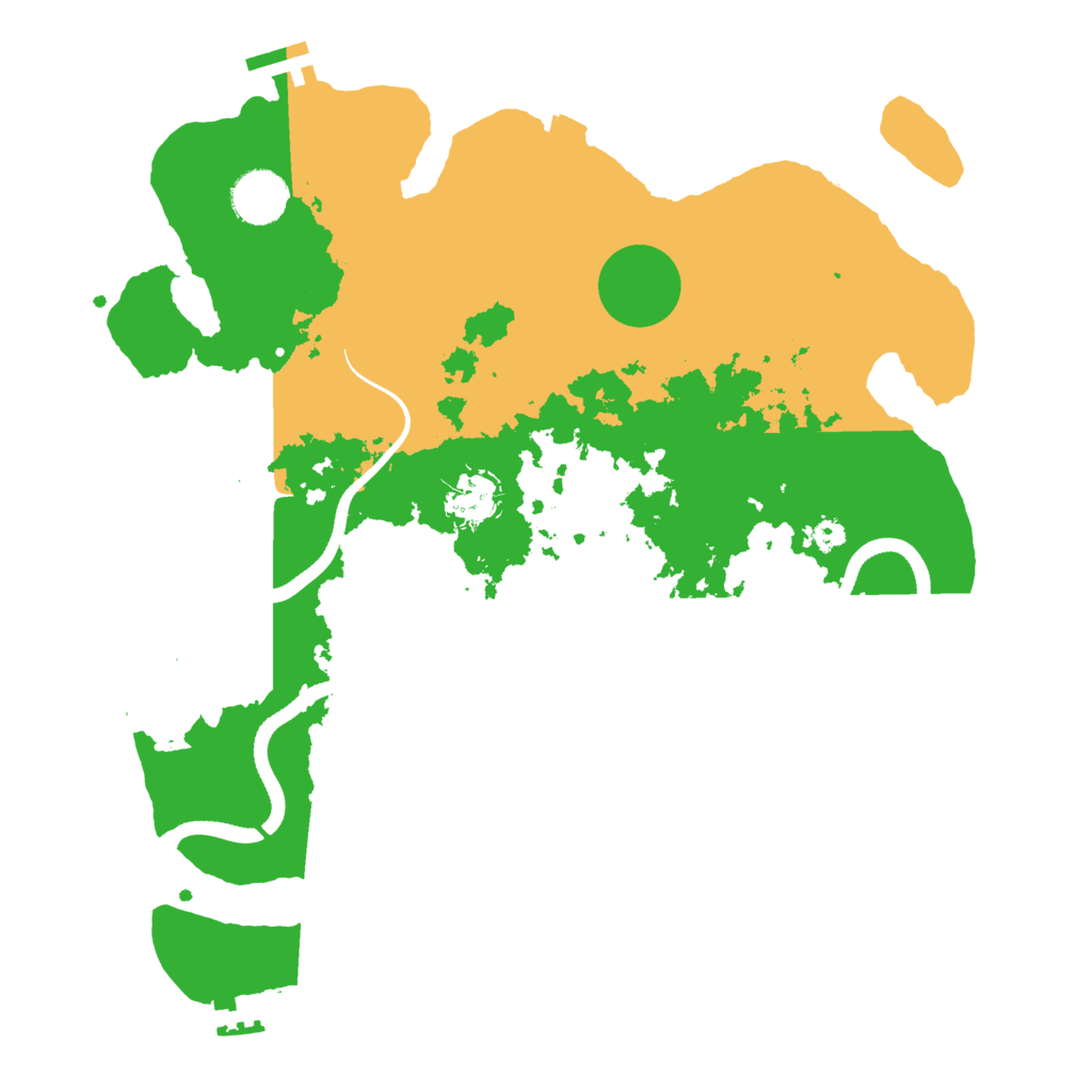 Biome Rust Map: Procedural Map, Size: 3500, Seed: 39639416