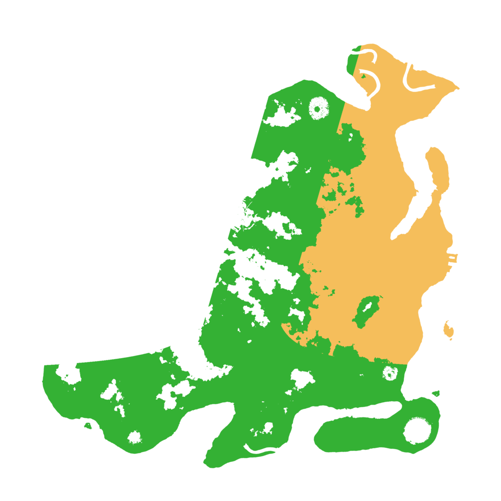 Biome Rust Map: Procedural Map, Size: 3500, Seed: 38090310