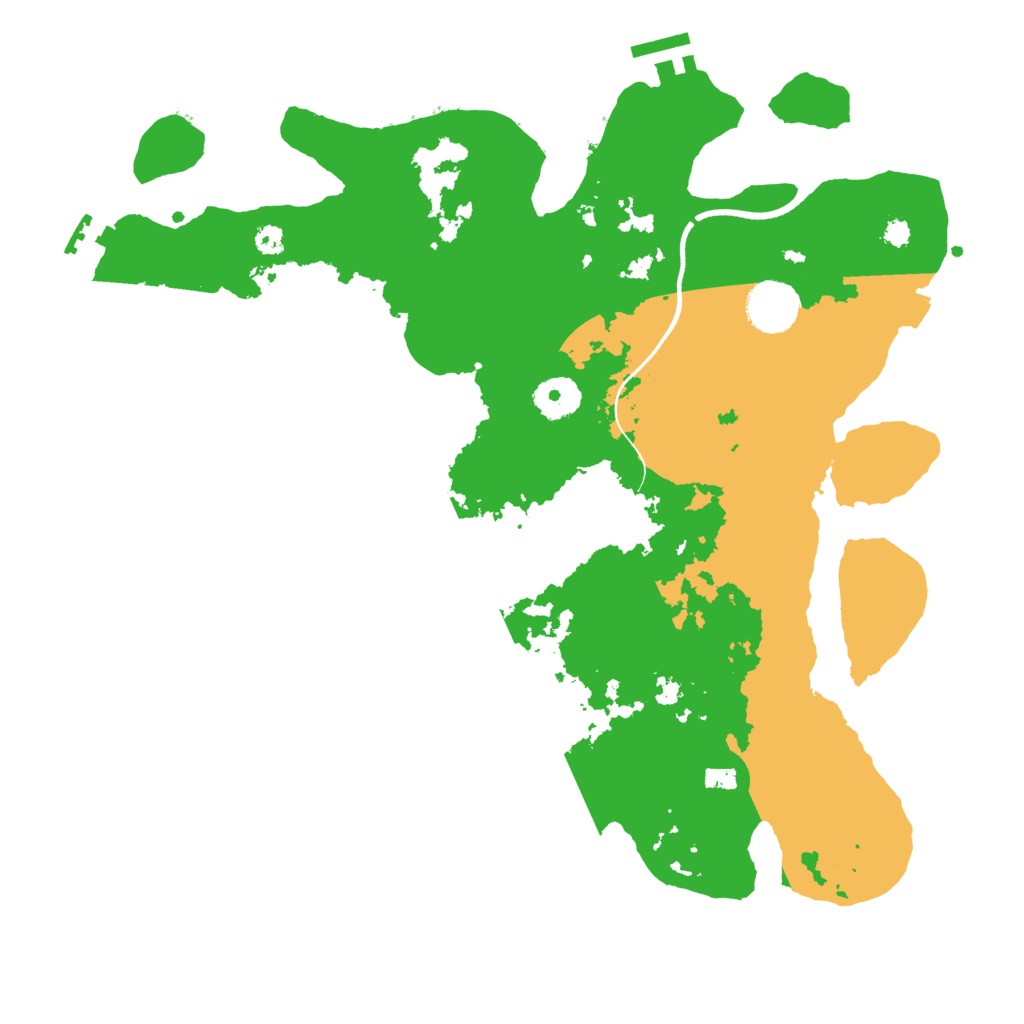 Biome Rust Map: Procedural Map, Size: 3500, Seed: 89710990