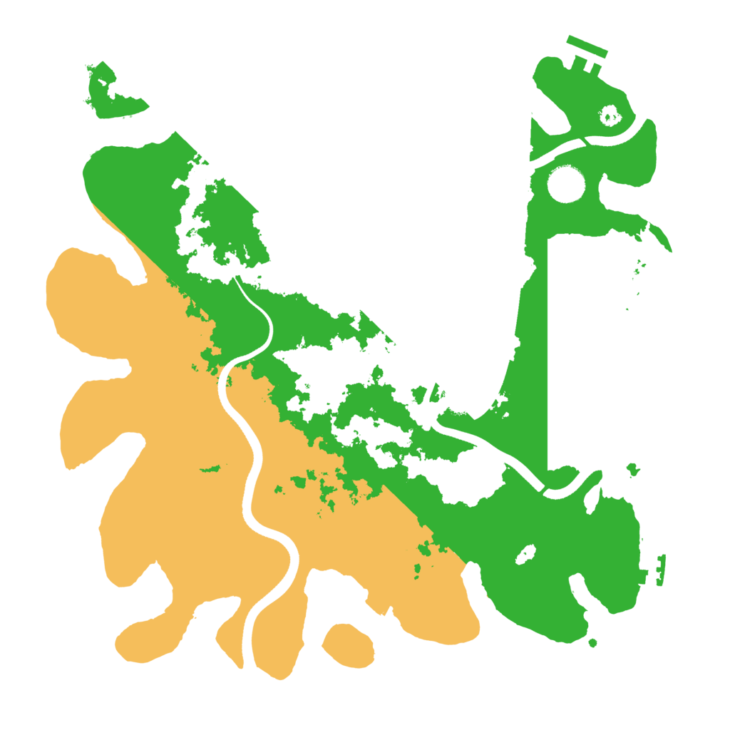 Biome Rust Map: Procedural Map, Size: 3500, Seed: 73338918