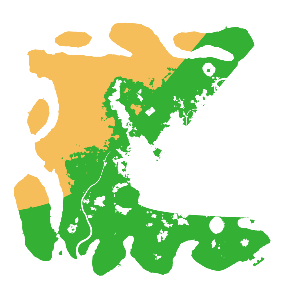 Biome Rust Map: Procedural Map, Size: 3500, Seed: 2097404500