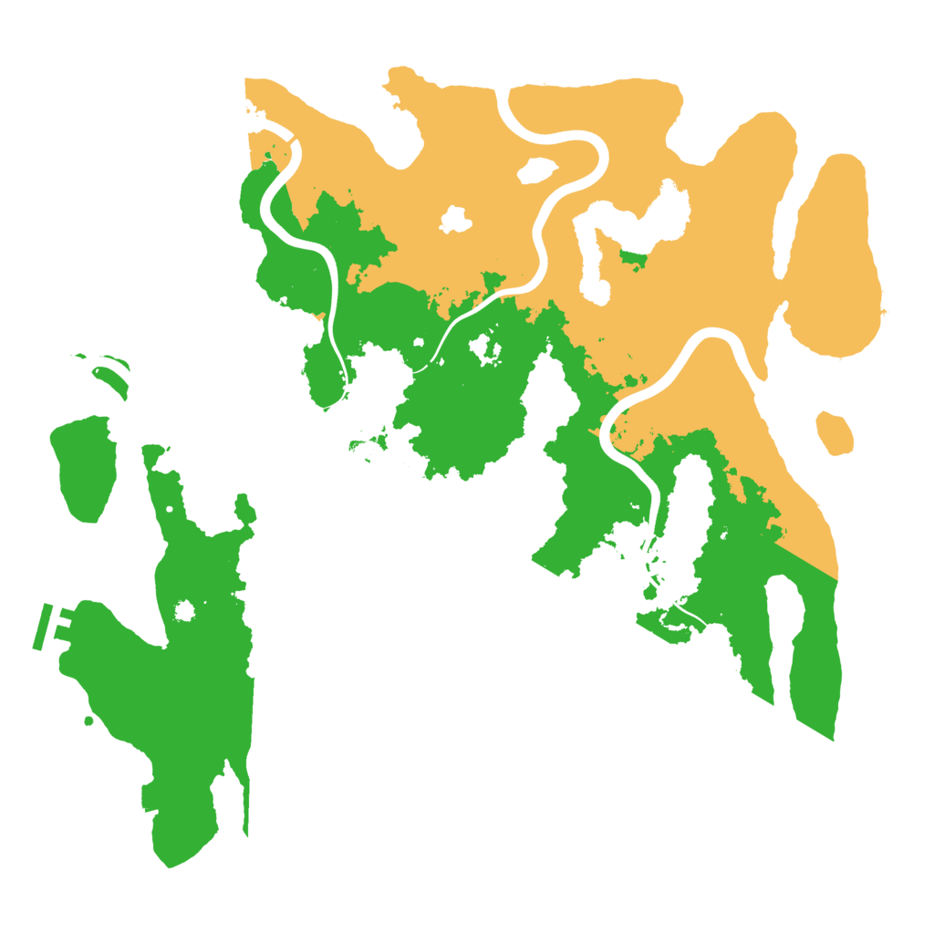 Biome Rust Map: Procedural Map, Size: 4000, Seed: 8668