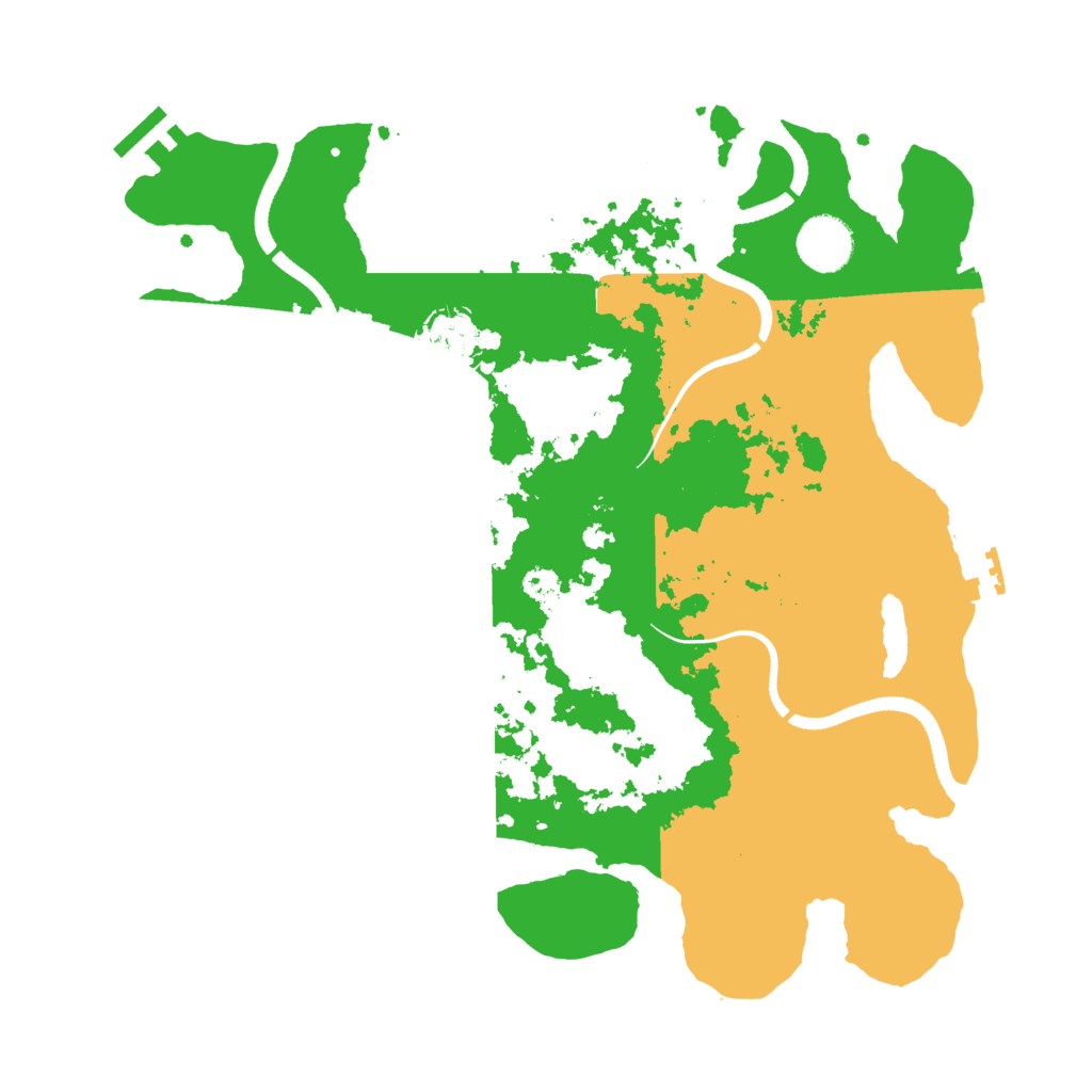 Biome Rust Map: Procedural Map, Size: 3500, Seed: 60503401