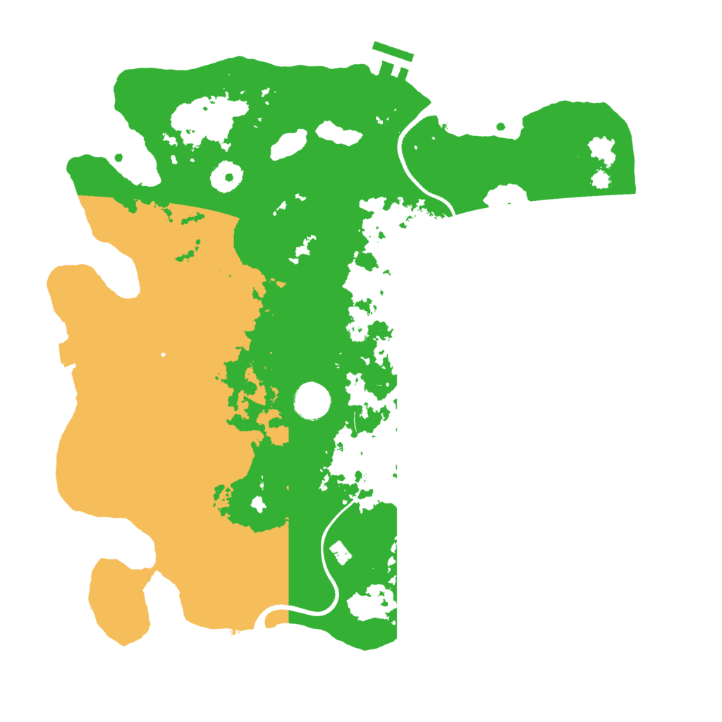 Biome Rust Map: Procedural Map, Size: 3500, Seed: 61127569