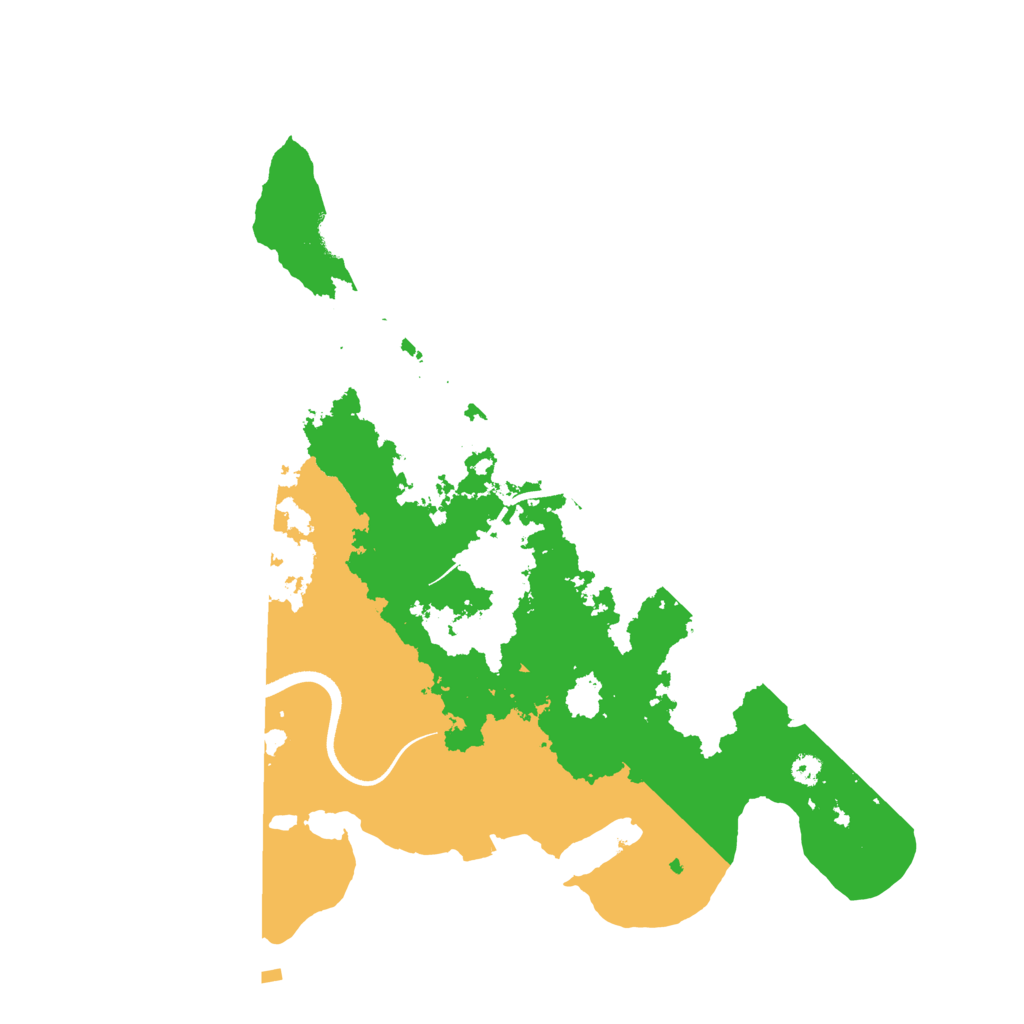 Biome Rust Map: Procedural Map, Size: 3500, Seed: 41443431