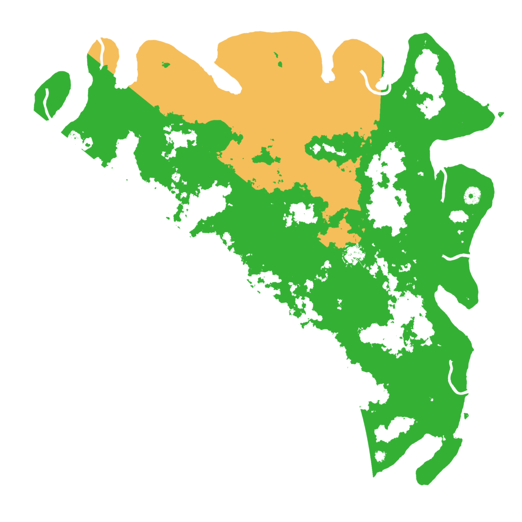 Biome Rust Map: Procedural Map, Size: 4500, Seed: 2000000001