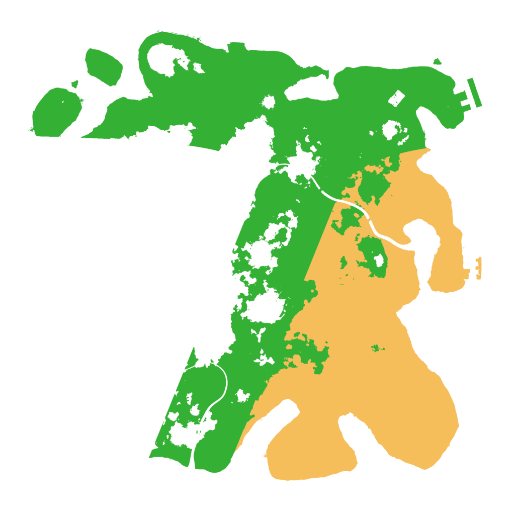 Biome Rust Map: Procedural Map, Size: 3500, Seed: 26852584