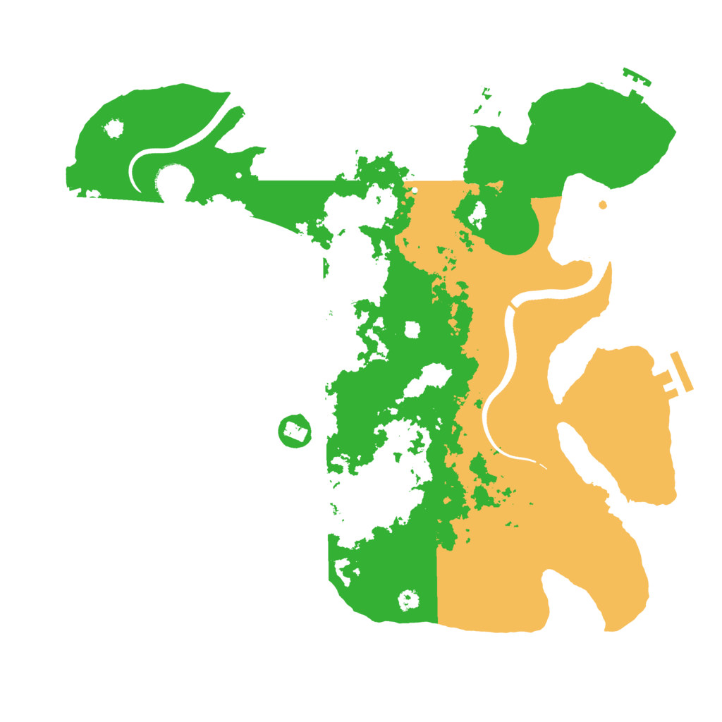 Biome Rust Map: Procedural Map, Size: 3500, Seed: 35446634