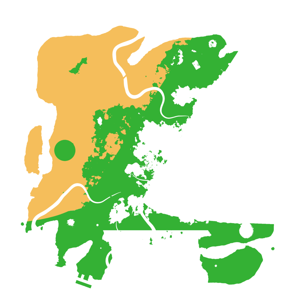 Biome Rust Map: Procedural Map, Size: 3850, Seed: 26759756