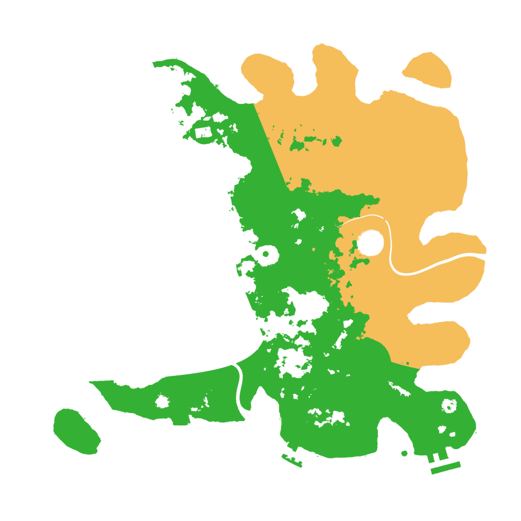 Biome Rust Map: Procedural Map, Size: 3500, Seed: 50890943