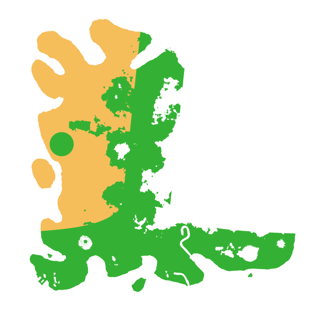 Biome Rust Map: Procedural Map, Size: 3500, Seed: 1316074193