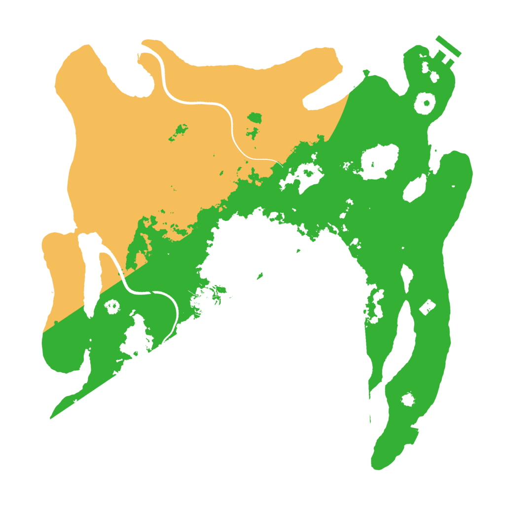 Biome Rust Map: Procedural Map, Size: 3500, Seed: 96752118