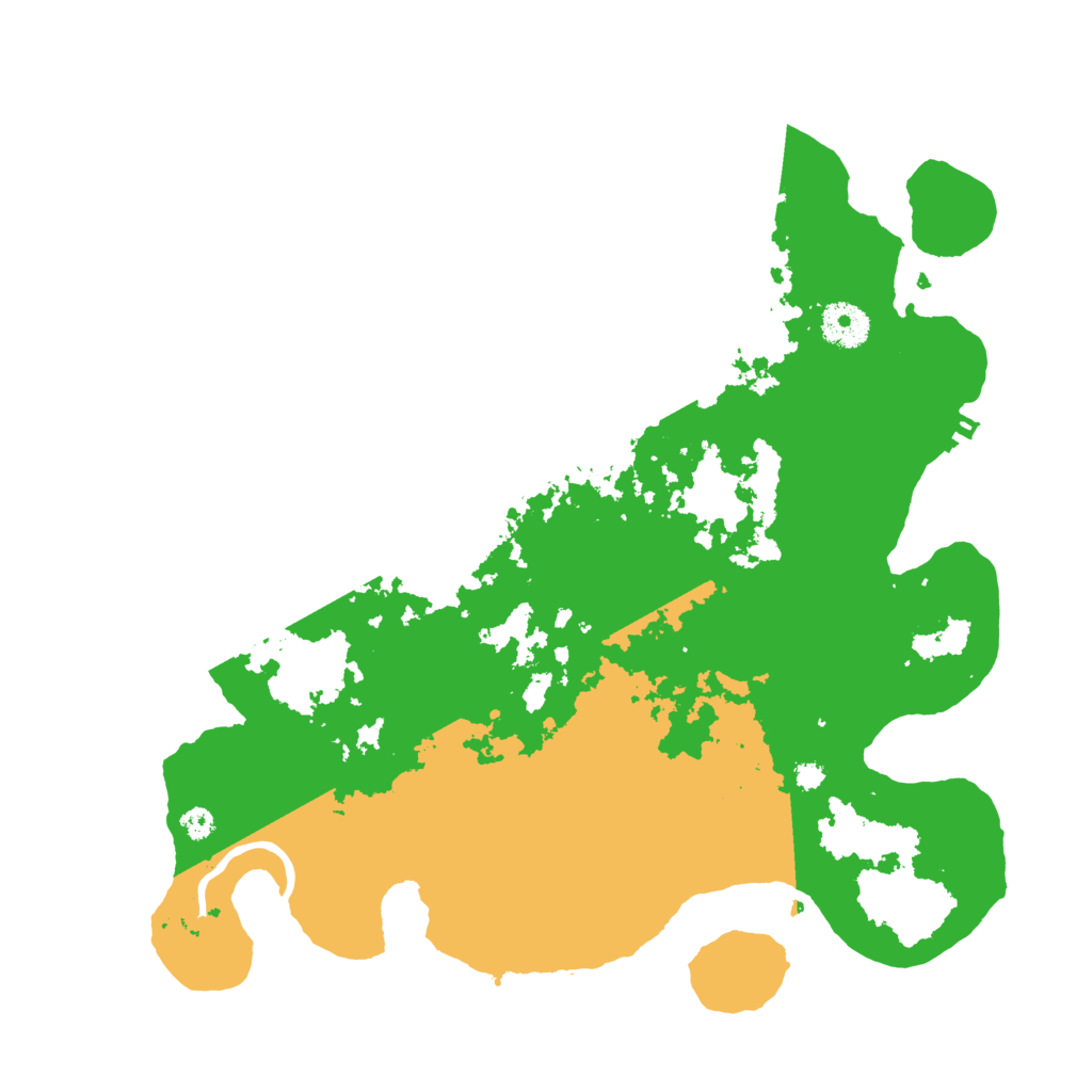 Biome Rust Map: Procedural Map, Size: 3500, Seed: 18748991