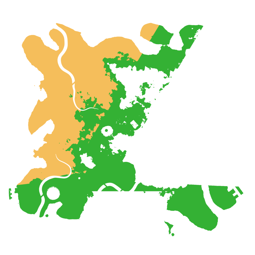 Biome Rust Map: Procedural Map, Size: 3500, Seed: 81142264