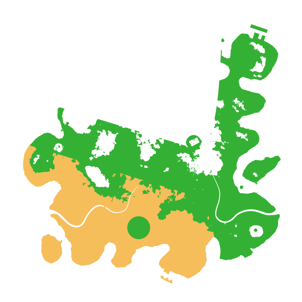 Biome Rust Map: Procedural Map, Size: 3500, Seed: 5036865