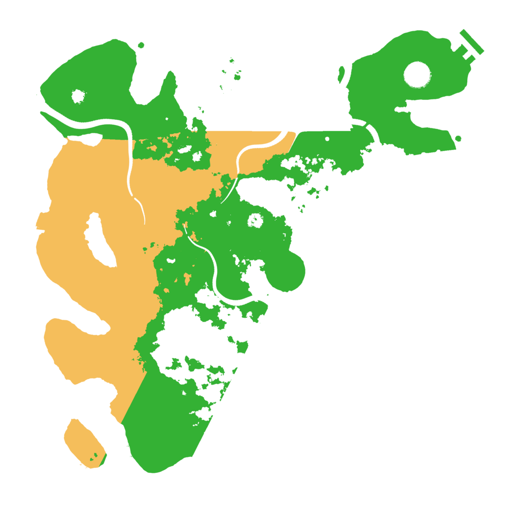 Biome Rust Map: Procedural Map, Size: 3500, Seed: 459541265