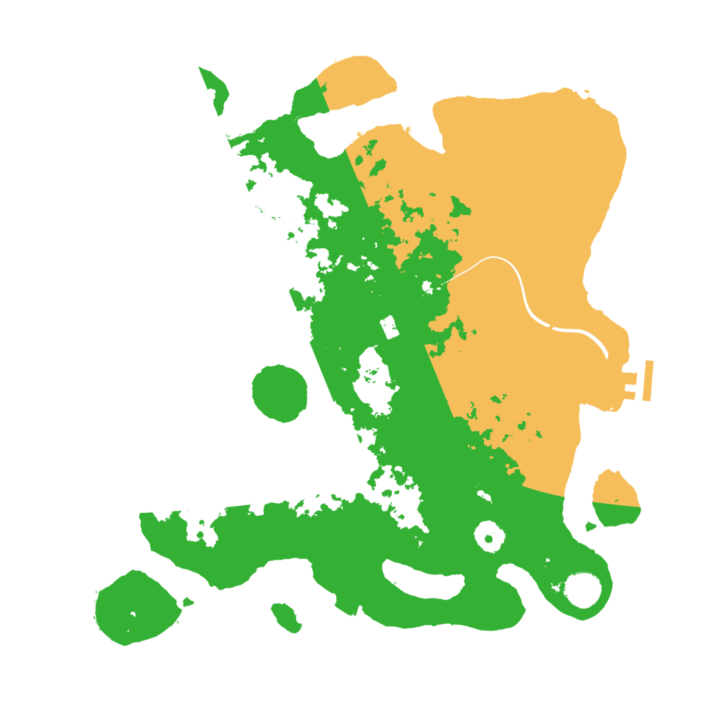 Biome Rust Map: Procedural Map, Size: 3500, Seed: 19490303