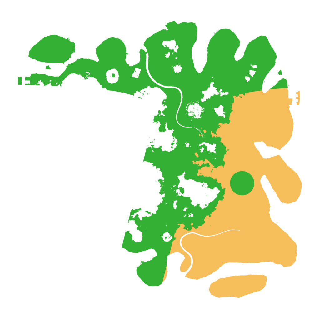 Biome Rust Map: Procedural Map, Size: 3500, Seed: 30531586
