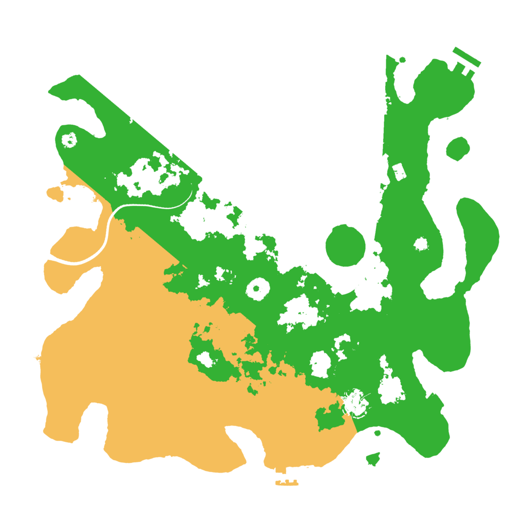 Biome Rust Map: Procedural Map, Size: 3500, Seed: 40339997