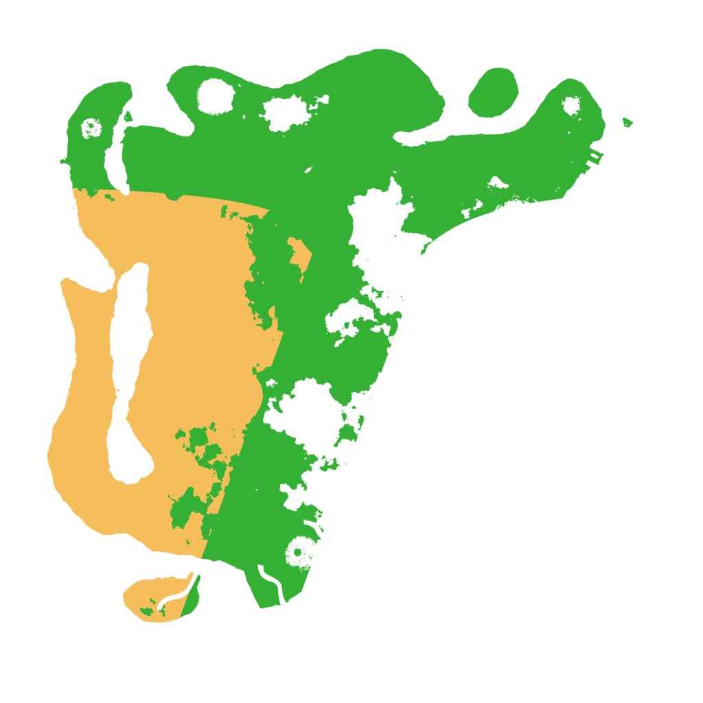 Biome Rust Map: Procedural Map, Size: 3500, Seed: 51884395