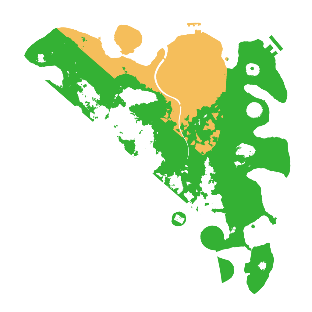 Biome Rust Map: Procedural Map, Size: 3500, Seed: 9128556