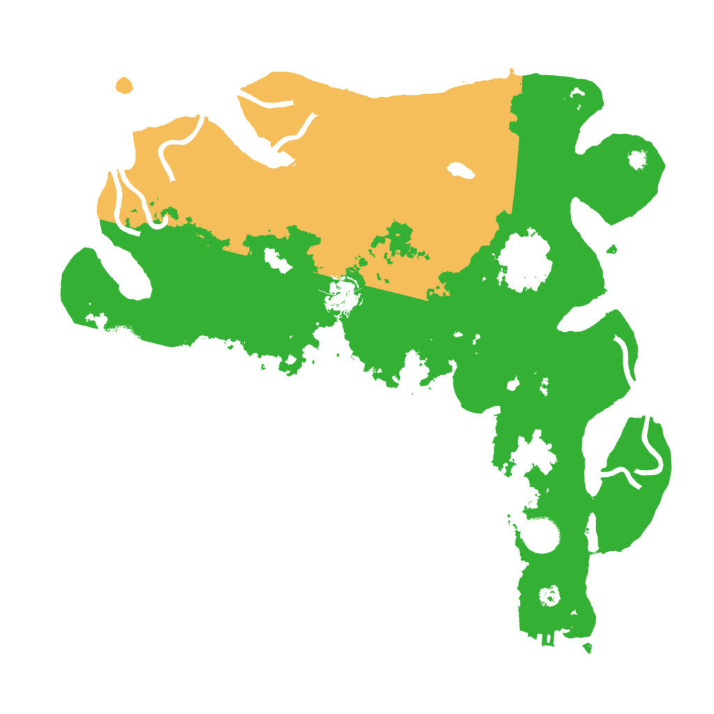 Biome Rust Map: Procedural Map, Size: 3500, Seed: 489