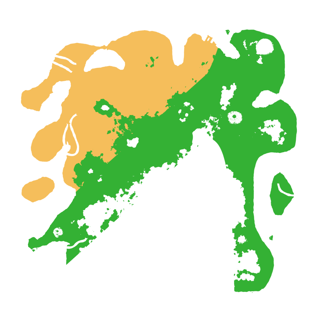 Biome Rust Map: Procedural Map, Size: 3500, Seed: 80162722