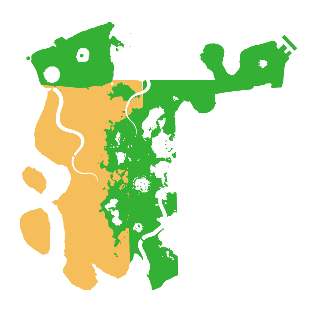 Biome Rust Map: Procedural Map, Size: 3500, Seed: 72322185